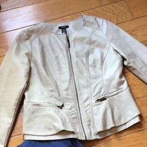 Faux leather jacket